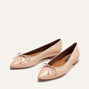 Margaux the Pointe Flat shoes *Color Rose Nappa*